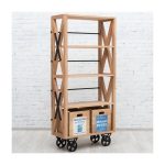  шкаф на колесах в индустриальном стиле MENIER