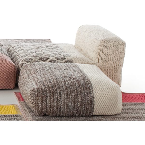 Пуфик GAN Plait из натуральной шерсти — изображение 3