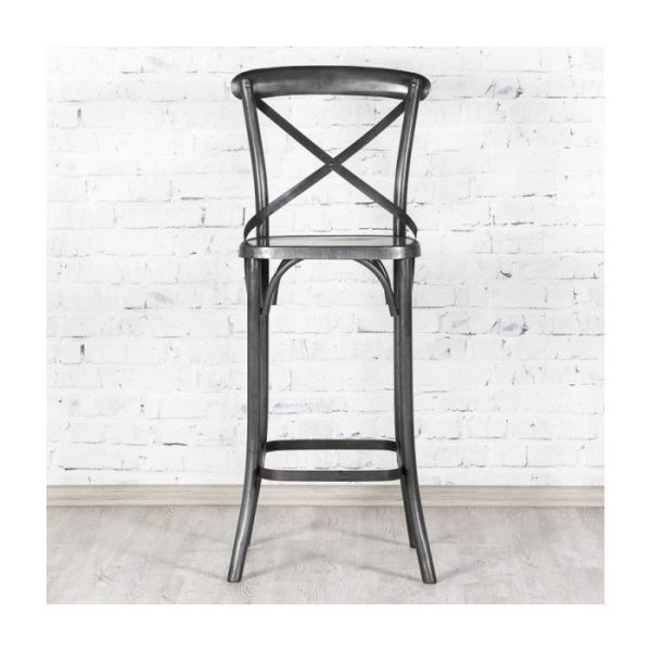 венский  барный металлический стул Twisted Iron  — изображение 2