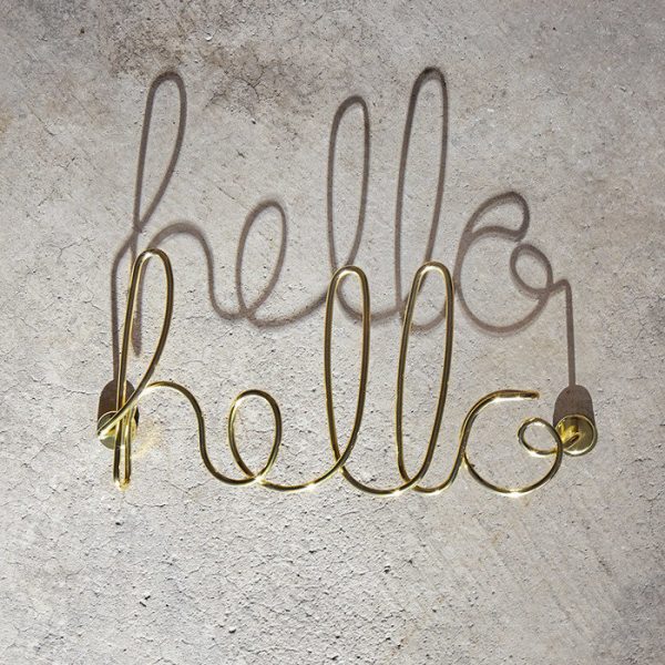 Декор для стен Umbra hello латунь — изображение 6