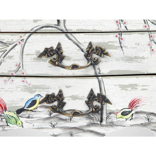 Тумба прикроватная расписная украшенная ручной росписью  70x52x32 см — изображение 2