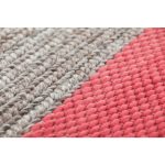 Ковер GAN Plait кораловый  из натуральной шерсти 260х260 см — изображение 2