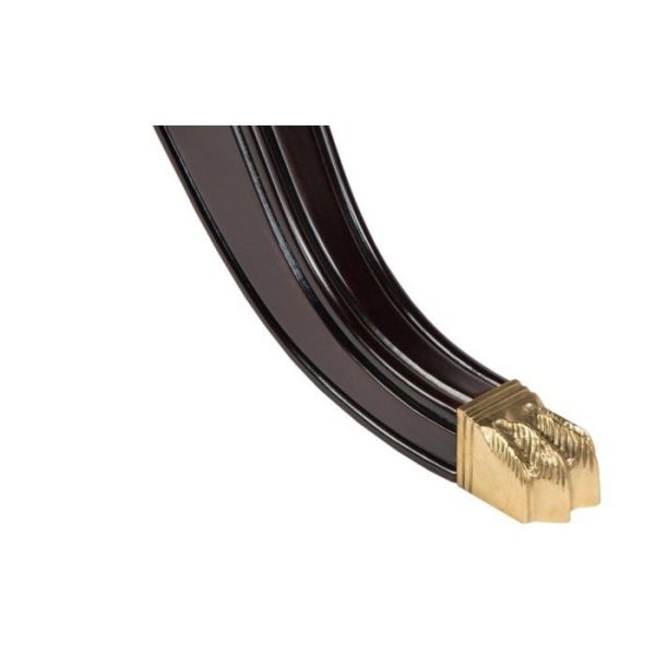 Раскладной обеденный стол из дерева с металлической фурнитурой — изображение 3