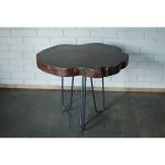 Журнальный стол из спила сосны TheSarai Pine Flower 02