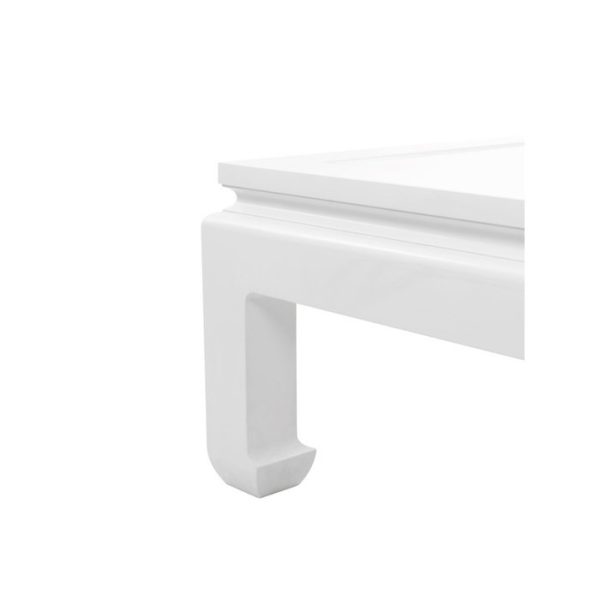 Журнальный столик  Opium из дерева лакированного белого цвета  — изображение 4