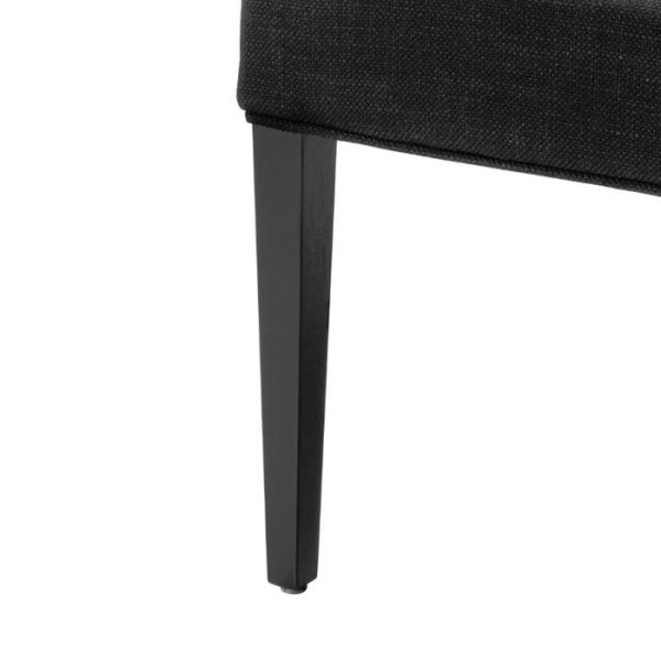 стул с мягкой обивкой  Chair Boca Raton черный — изображение 3