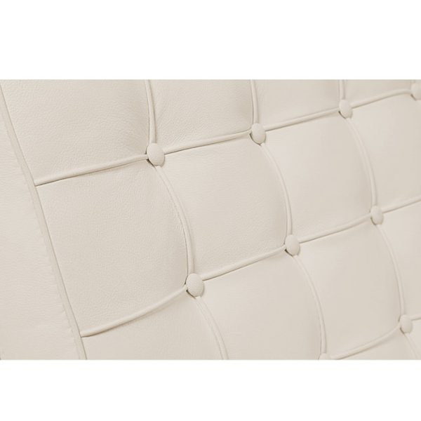 Диван Barcelona Двухместный Молочная Кожа Класса Премиум — изображение 4