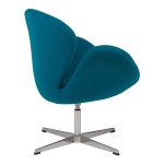 Кресло Swan Chair Темно-голубая Шерсть — изображение 4
