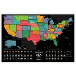 Карта travel map usa black — изображение 22