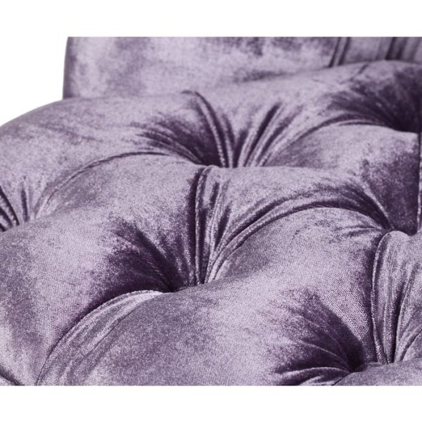 Кресло Sophie Tufted Slipper Chair Фиолетовый Вельвет  — изображение 3