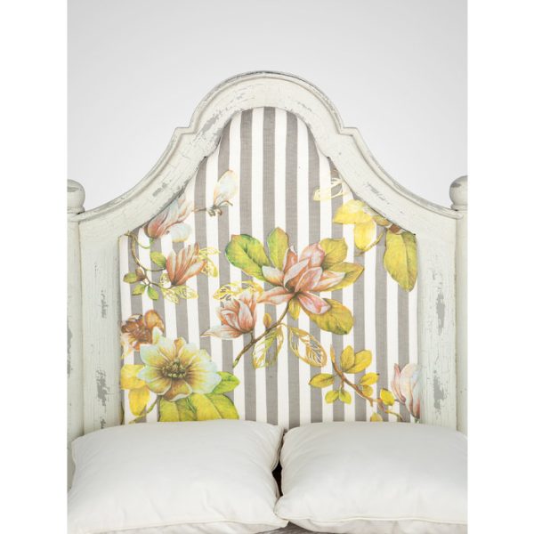 Кровать детская из дерева махагони с декорированным старением 215x167x117 см — изображение 2