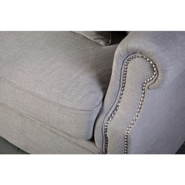 Диван Бурже декорированный латунными гвоздиками  — изображение 16