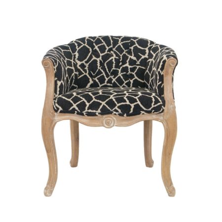 Кресло Kandy с основанием из натурального дерева