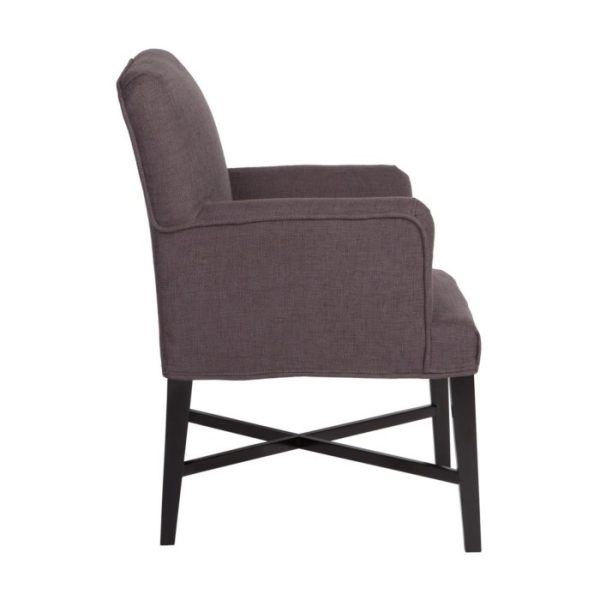 стул с мягкой обивкой и подлокотниками — изображение 3