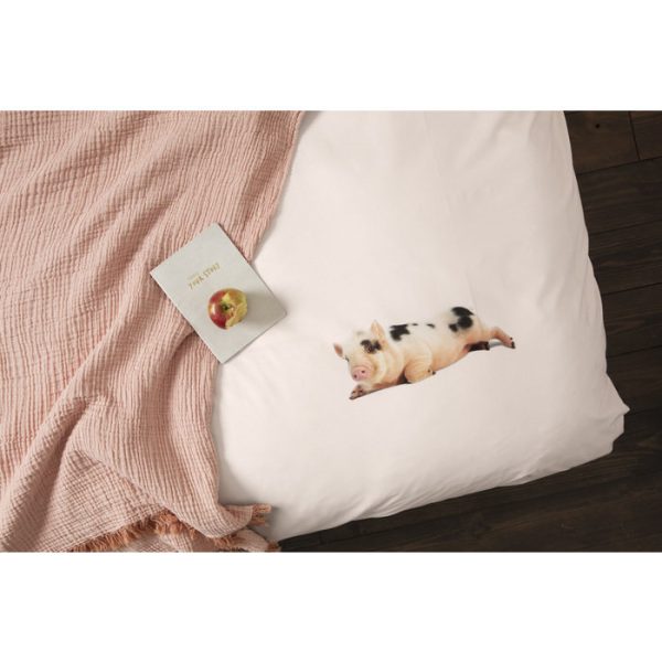 Комплект постельного белья Поросенок розовый 150х200 — изображение 4