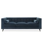 Диван Jack2 трехместный Синий Велюр