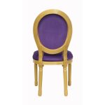 стул с мягкой обивкой Volker violet gold — изображение 3