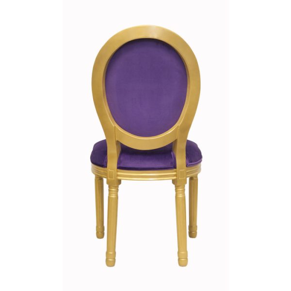 стул с мягкой обивкой Volker violet gold — изображение 3