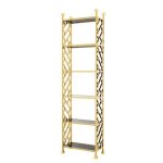 Стеллаж  Skyler из стали и стекла