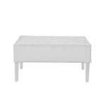 Банкетка Aquiver white Молочный Велюр