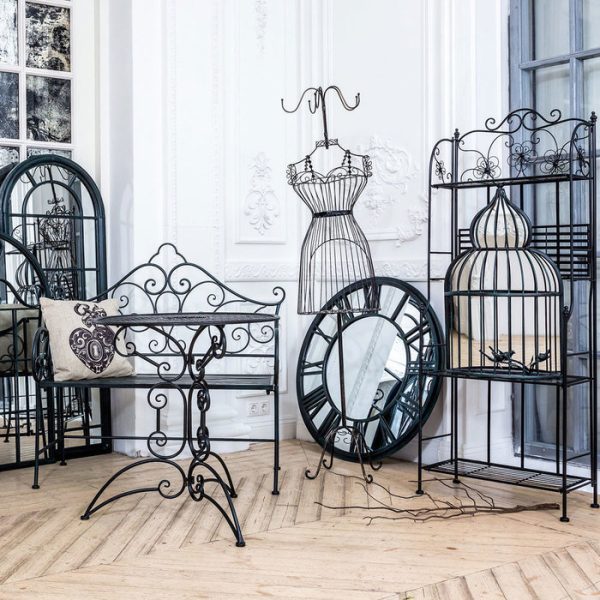 Настенное зеркало «Булонь» (черный антик) — изображение 5