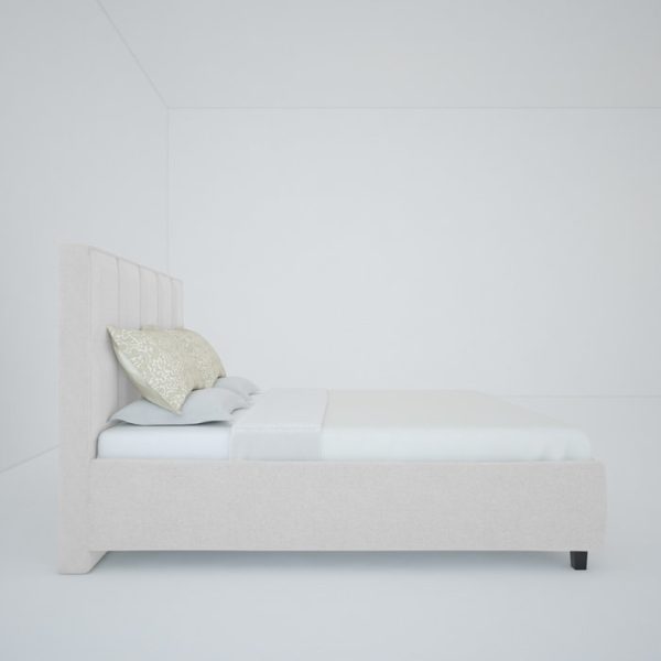 Кровать Royal Black 160х200 см Велюр Молочный — изображение 5