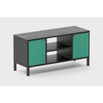 Тумба под ТВ Latitude SAGA EIDUR COLORED BODY черно-зеленая