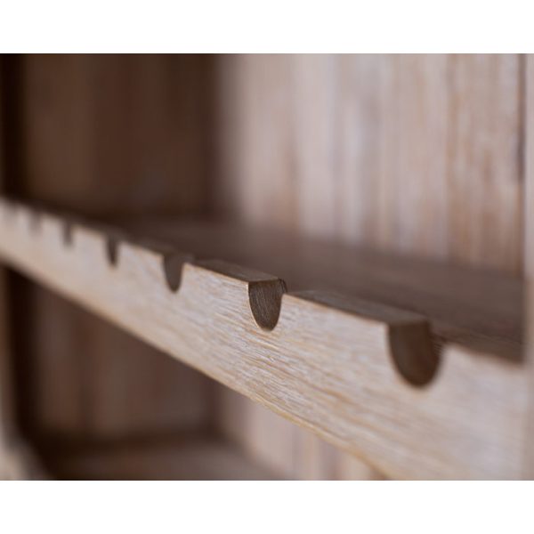 Шкаф для вина Еcolife Еurope, выбеленный массив дуба — изображение 3