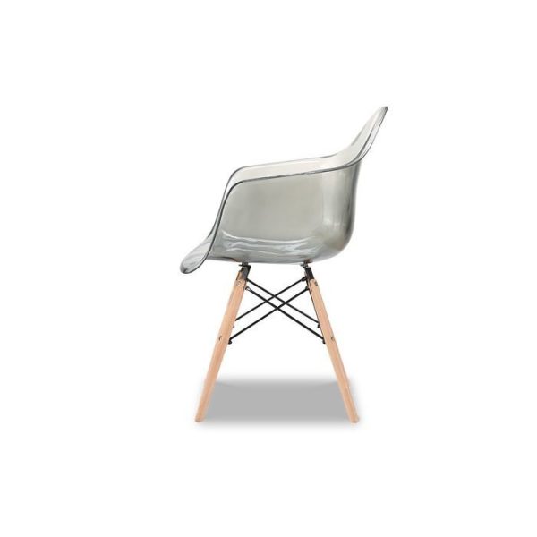 Стул-кресло с серым прозрачным сидением — изображение 2