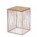 Кофейный стол Poole lite copper темный дуб