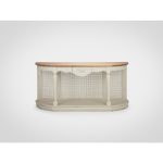 Консоль «Кларисса» декорированная вставками из ротанга 