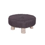 Табурет  Lynn knitted stool grey