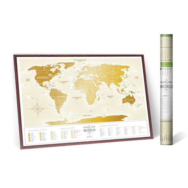 Карта travel map gold world ru — изображение 14