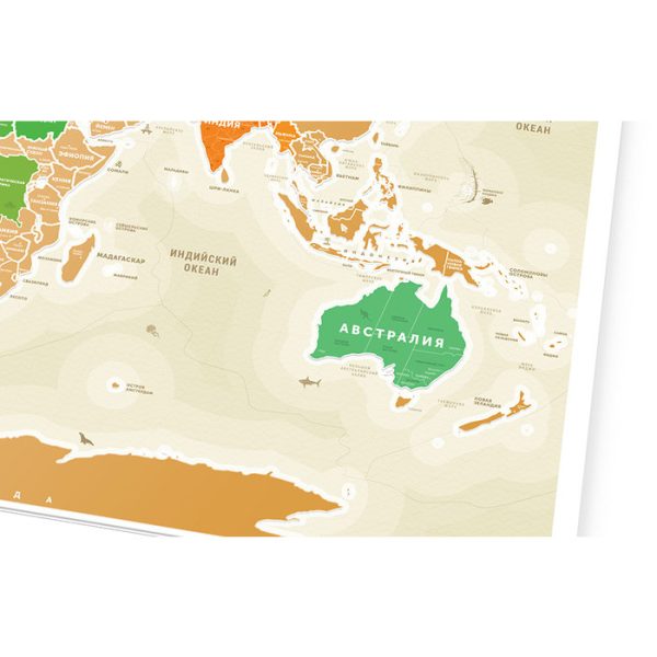 Карта travel map gold world ru — изображение 33