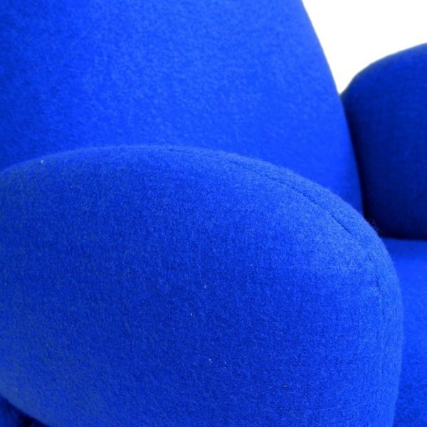 Кресло Bottle Chair с кашемиром синего цвета — изображение 2