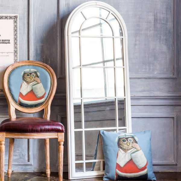 Настенное зеркало «Шайо» (белый антик) — изображение 3