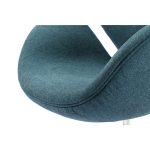 Кресло Swan Chair Сине-зеленая Шерсть — изображение 5