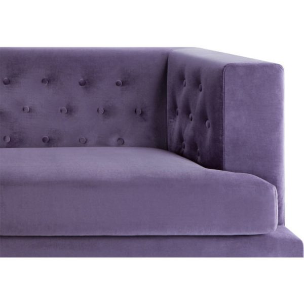 Диван с обивкой из фиолетовой ткани  — изображение 5