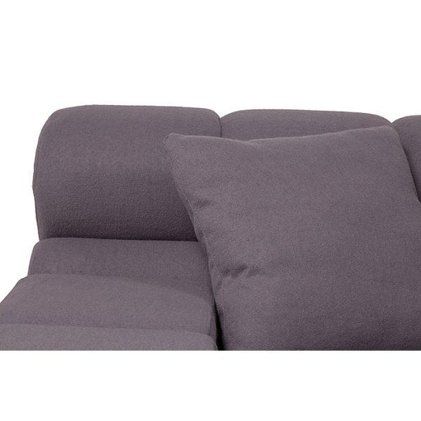 Диван Tufty-Time Sofa серо-синяя шерсть, коричневый — изображение 5