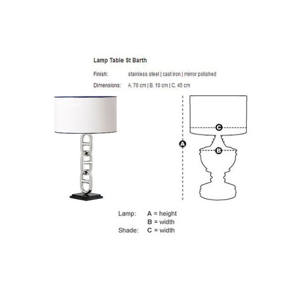 Настольная лампа  St Barth — изображение 2