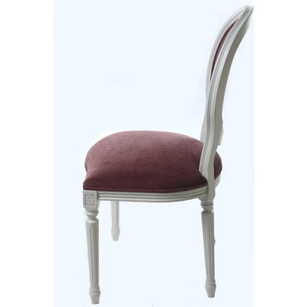 стул с мягкой обивкой лиловый — изображение 4