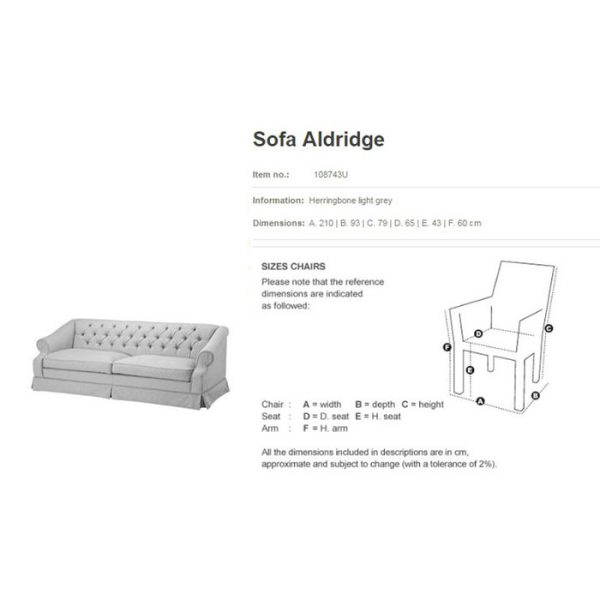 Диван  Sofa Aldridge  — изображение 4