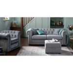 Диван двухместный светло-серый — изображение 2