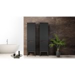 Шкаф-пенал ALTO Чёрный Графит