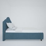 Кровать Palace 160x200 см Велюр цвета морской волны — изображение 5