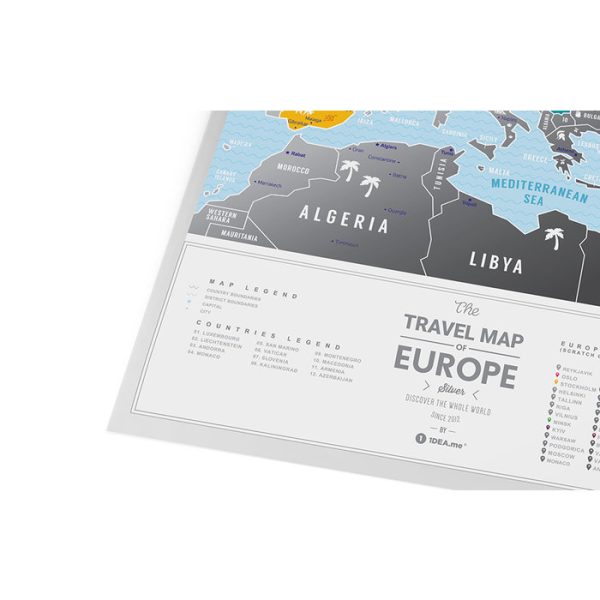 Карта travel map silver europe — изображение 24
