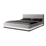 Кровать Brooklyn Светло-Серый Велюр 160х200 см