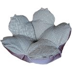 Кресло-мешок Цветок L Монохром