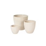 Набор из 3-х цветочных горшков Broste LINES