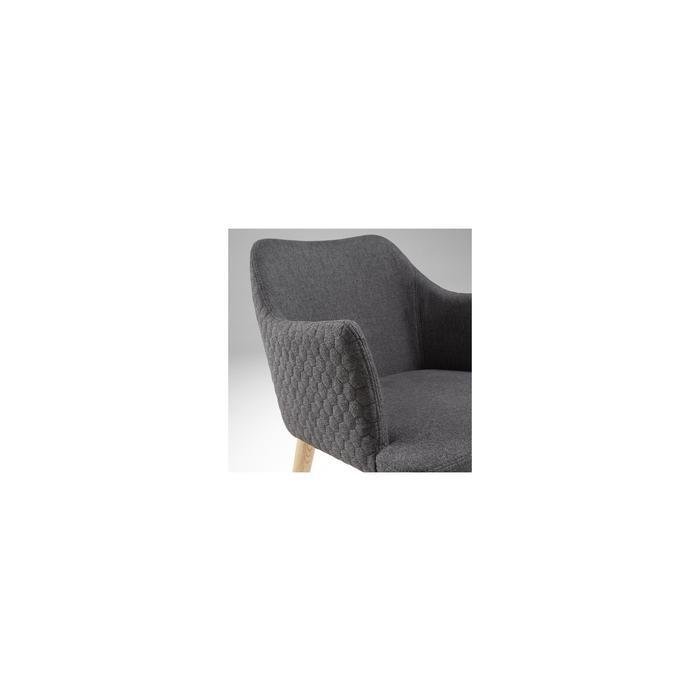 Обеденный стул с мягкой обивкой Danai темно-серый фото и цена, купить